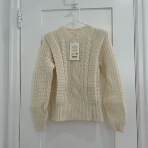 NWT Sezane Prune Jumper (Ecru) - Size Small